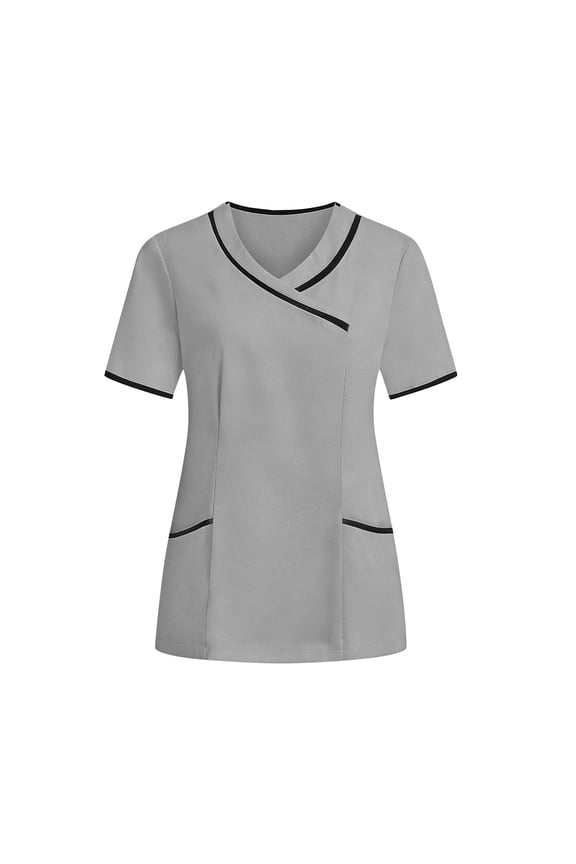 Housekeeping Uniforms Scrub Tops for Women Lightweight Stretchy Scrubs Cleaning Jobs Uniform