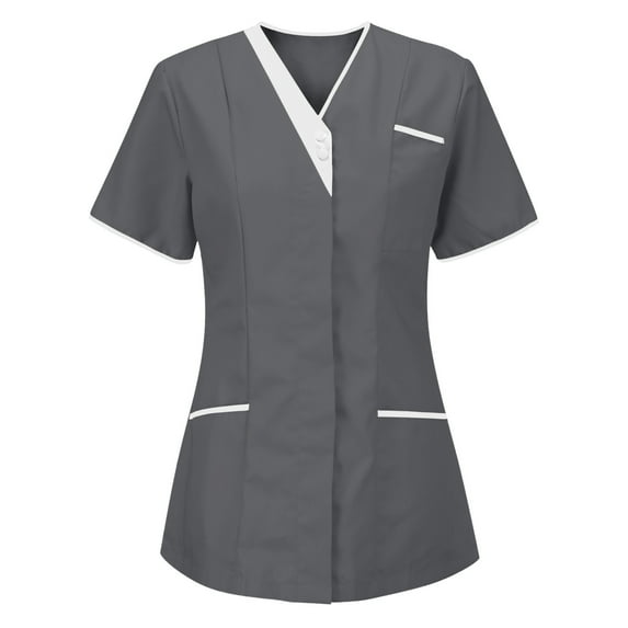 Housekeeping Uniforms - Women's Lightweight Stretchy Scrubs for Cleaning Jobs