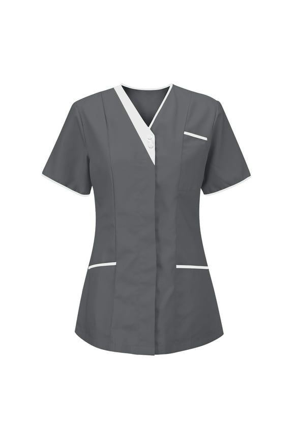 Housekeeping Uniforms - Women's Lightweight Stretchy Scrubs for Cleaning Jobs
