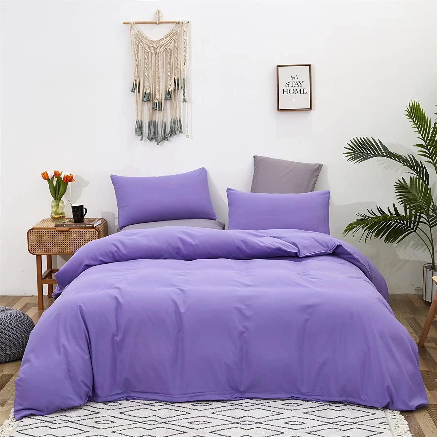 Houseri Rust Comforter Set King Burnt Orange Bedding Comforter Sets