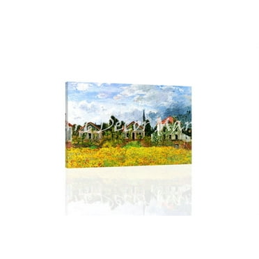 Houses At Argenteuil - CANVAS OR FINE PRINT WALL ART
