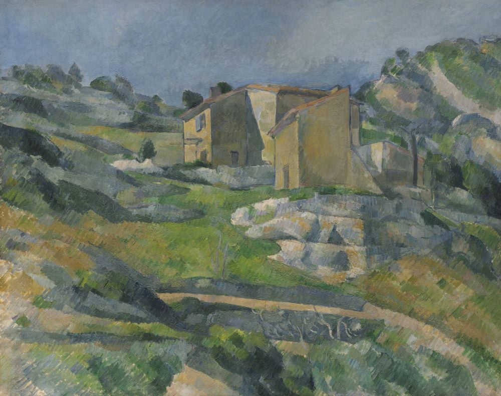 Houses In Provence The Riaux Valley Near LEstaque Canvas Art - (24 x 18)