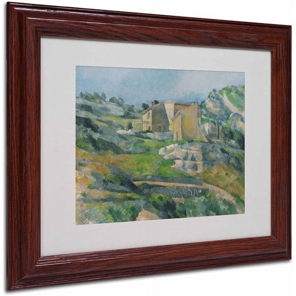 "Houses In the Provence 1833" Canvas Art by Paul Cezanne, Wood Frame