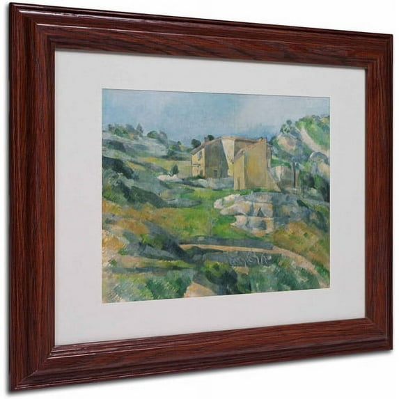 "Houses In the Provence 1833" Canvas Art by Paul Cezanne, Wood Frame