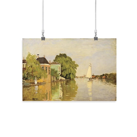 Houses On The Achterzaan Poster - Claude O. Monet Designs,