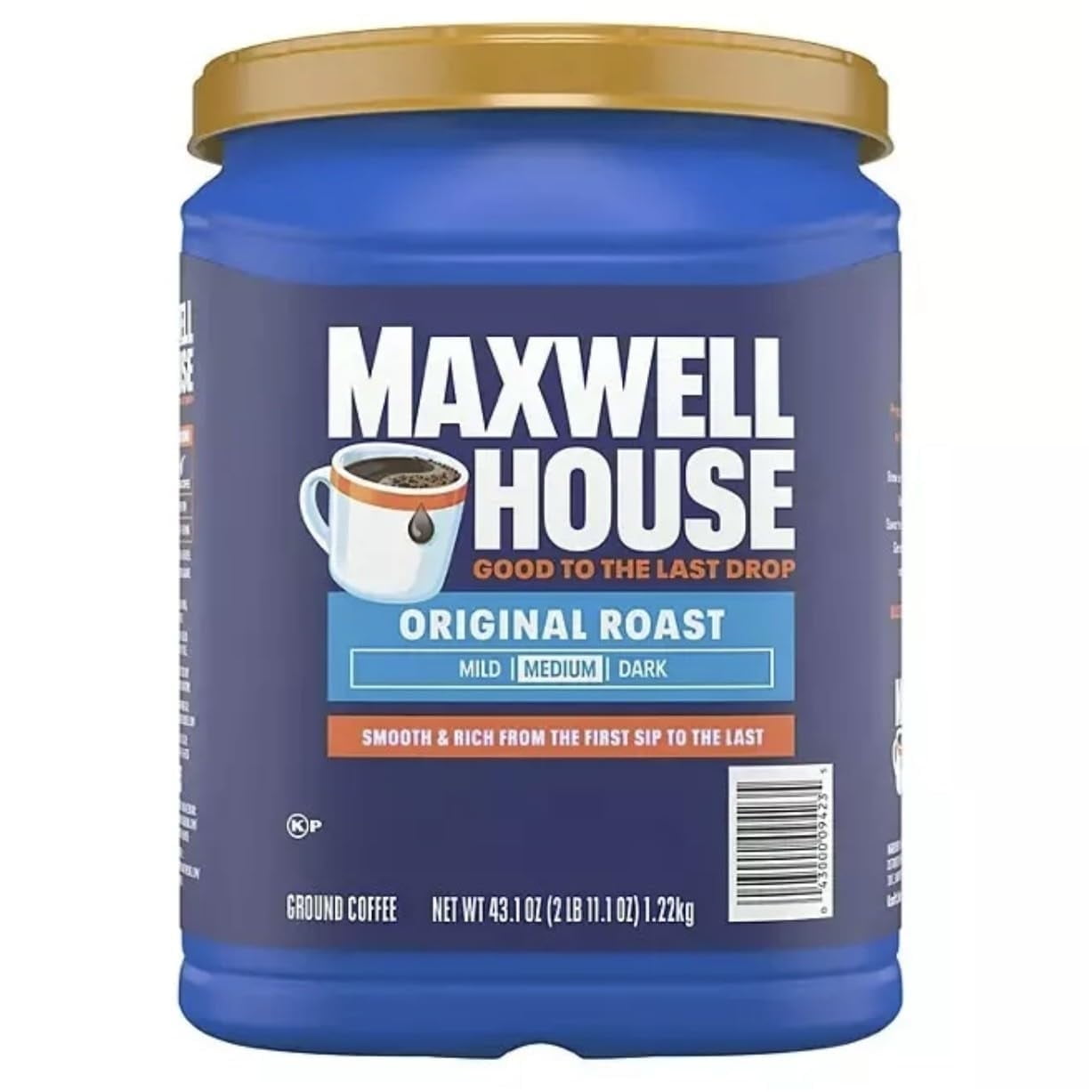 Houses Original Roast Medium Ground Coffee, 43.1 oz - by shop c