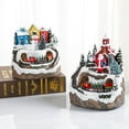 thumbnail image 1 of Houses Sets Rotating Display Figurines LED Musical Christmas Holiday Decoration, 1 of 5