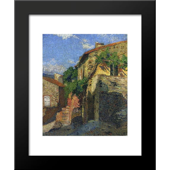 Houses at Collioure 20x24 Framed Art Print by Martin, Henri