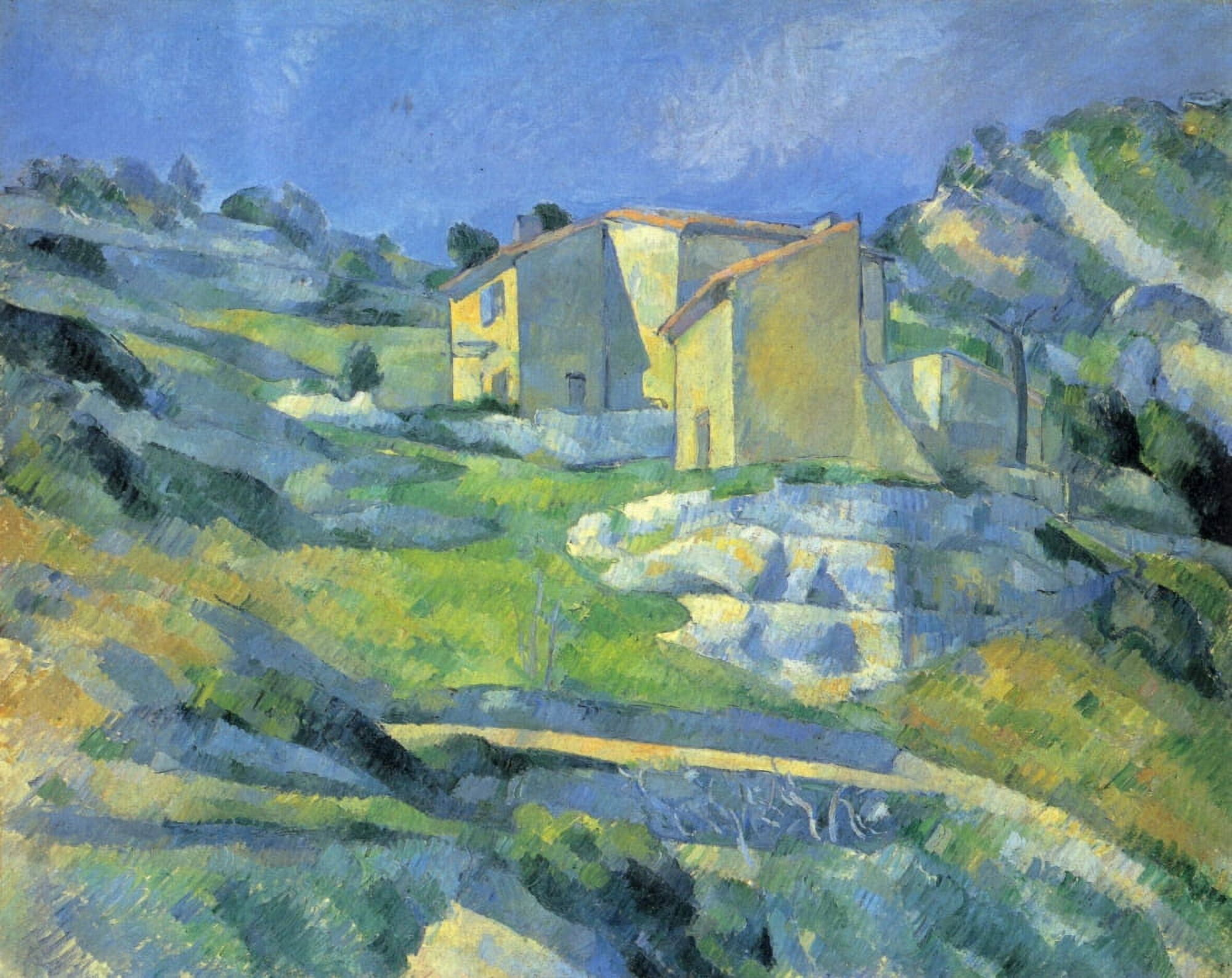 Houses at the LEstaque 1880 Canvas Art - Paul Czanne (24 x 36)