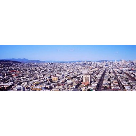 Houses in a city San Francisco California USA 2012 Canvas Art - Panoramic Images (18 x 7)