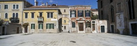 Houses in a town Campo dei Mori Venice Italy Canvas Art - Panoramic Images (36 x 13)