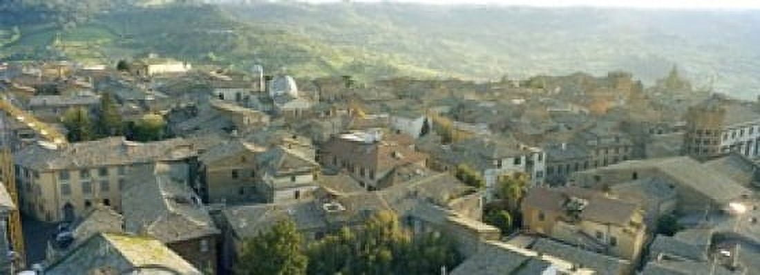 Houses in a town Orvieto Umbria Italy Canvas Art - Panoramic Images (18 x 7)