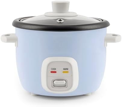 Housewares 4-Cups (Cooked) / 1Qt. Rice & Grain Cooker (ARC-302NGBL), Blue