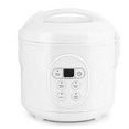 thumbnail image 1 of Housewares 8-Cup (Cooked) (4-Cup UNCOOKED) Digital Rice Cooker and Food Steamer White, 1 of 6