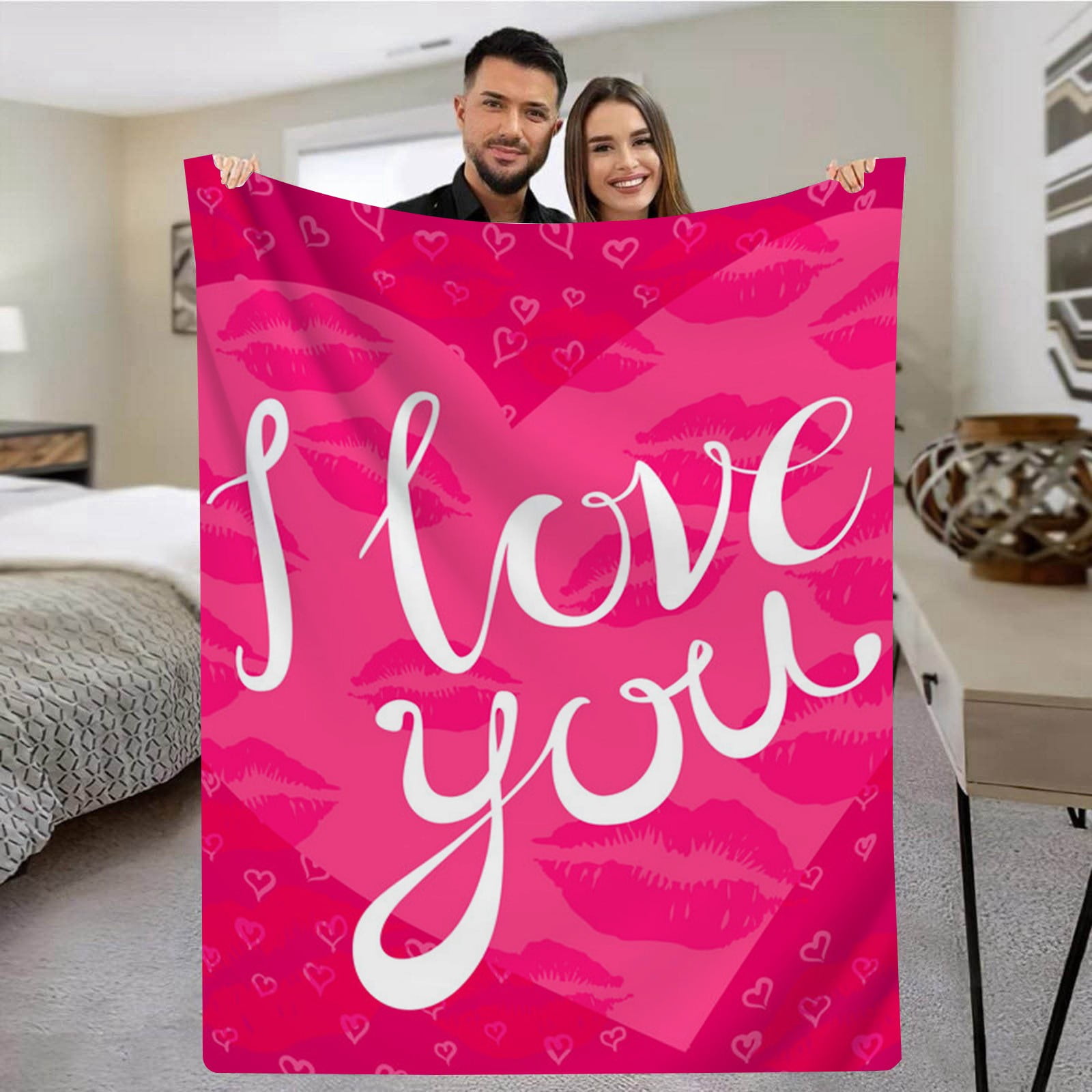 HousewaresValentine's Day Blanket Flannel Decorative Blanket Air