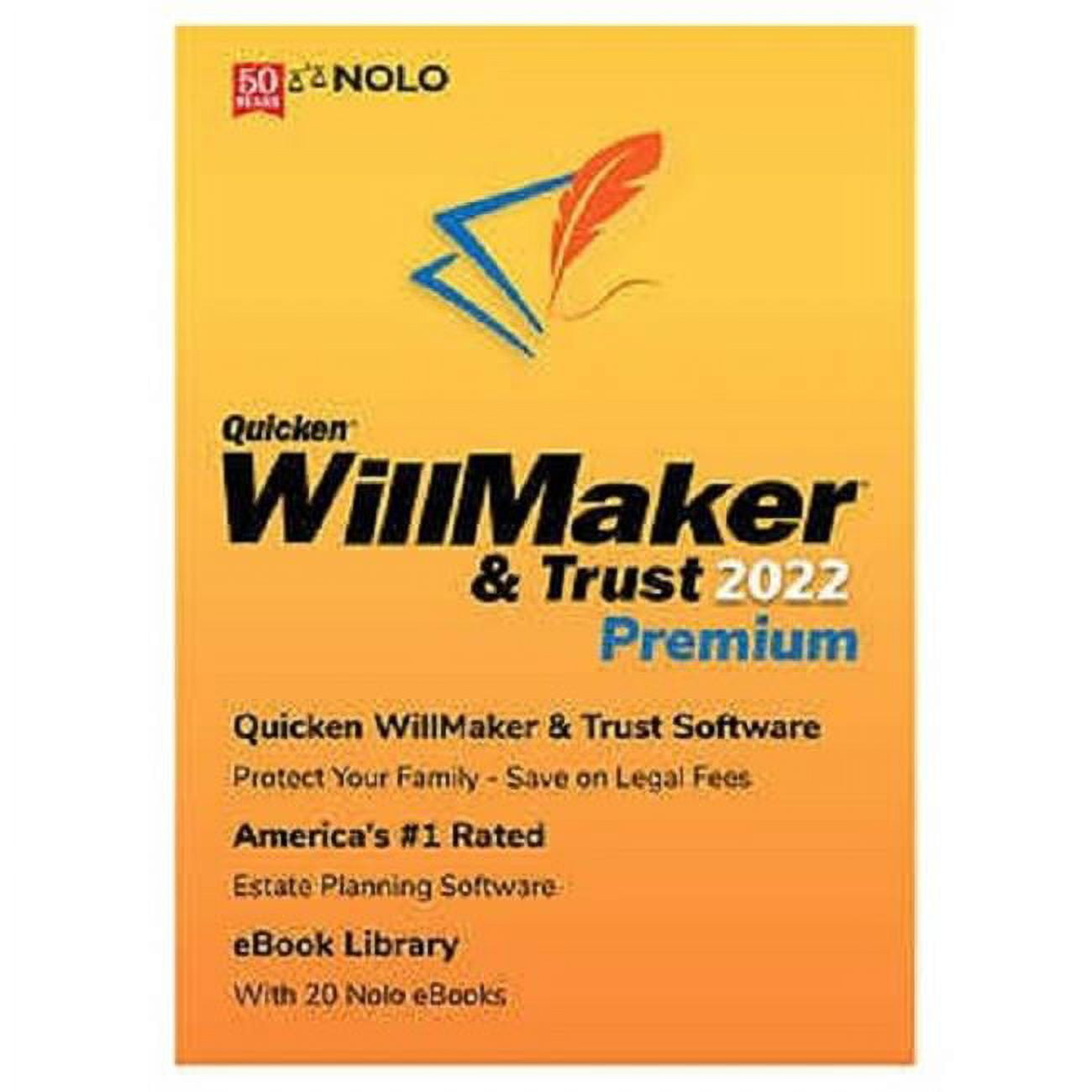 Houshtec WQP22C3 Quicken Willmaker & Trust Premium 2022 Book