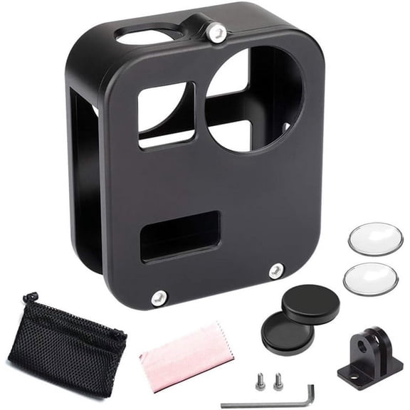 Housing Shell Case Cover CNC Aluminum Alloy Protective Cage for GoPro Max Accessories