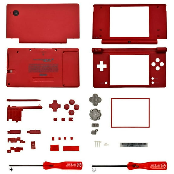 Housing Shell for Nintendo DSi System Lens Shell Tools Screen Replacement Red