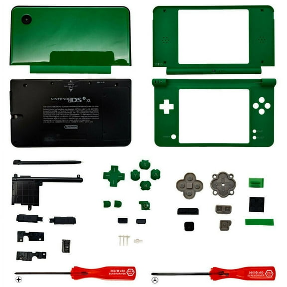 Housing Shell for Nintendo DSi XL Lens Shell Tools Screen Replacement Green