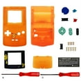 thumbnail image 1 of Housing Shell for Nintendo Game Boy Color GBC Replacement Clear Orange Pikachu, 1 of 1