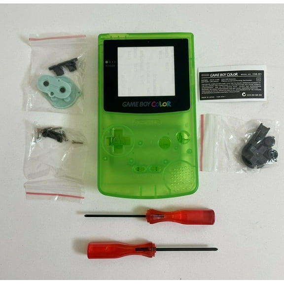 Housing Shell for Nintendo Game Boy Color GBC Replacement Screen Jungle Green