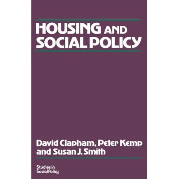 Pre-Owned Housing and Social Policy (Paperback) 0333435524 9780333435526