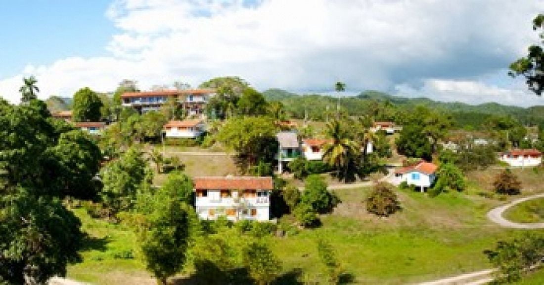 Housing for residents at Las Terrazas Pinar Del Rio Cuba Canvas Art - Panoramic Images (36 x 19)