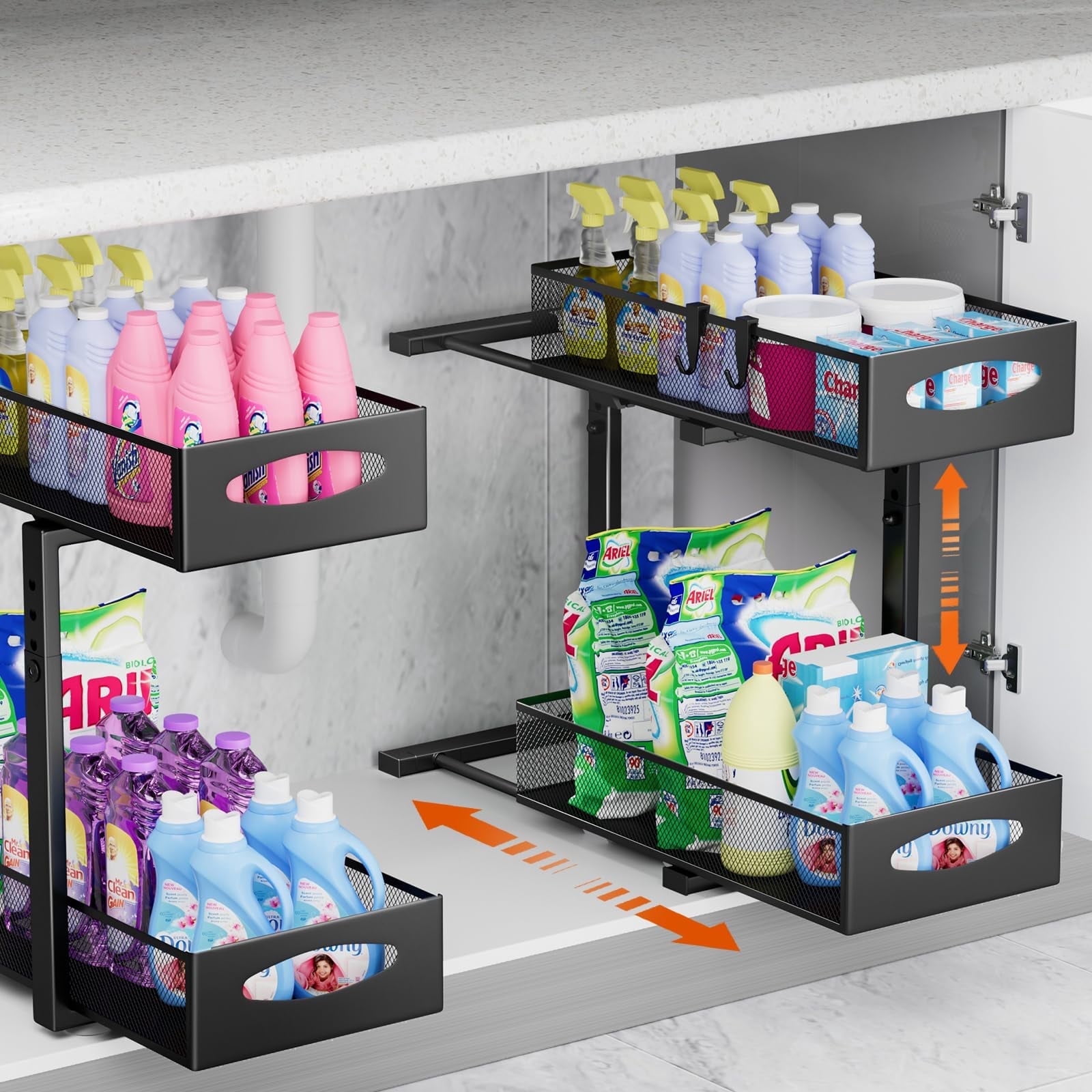 Housolution pull-out under-sink organiser