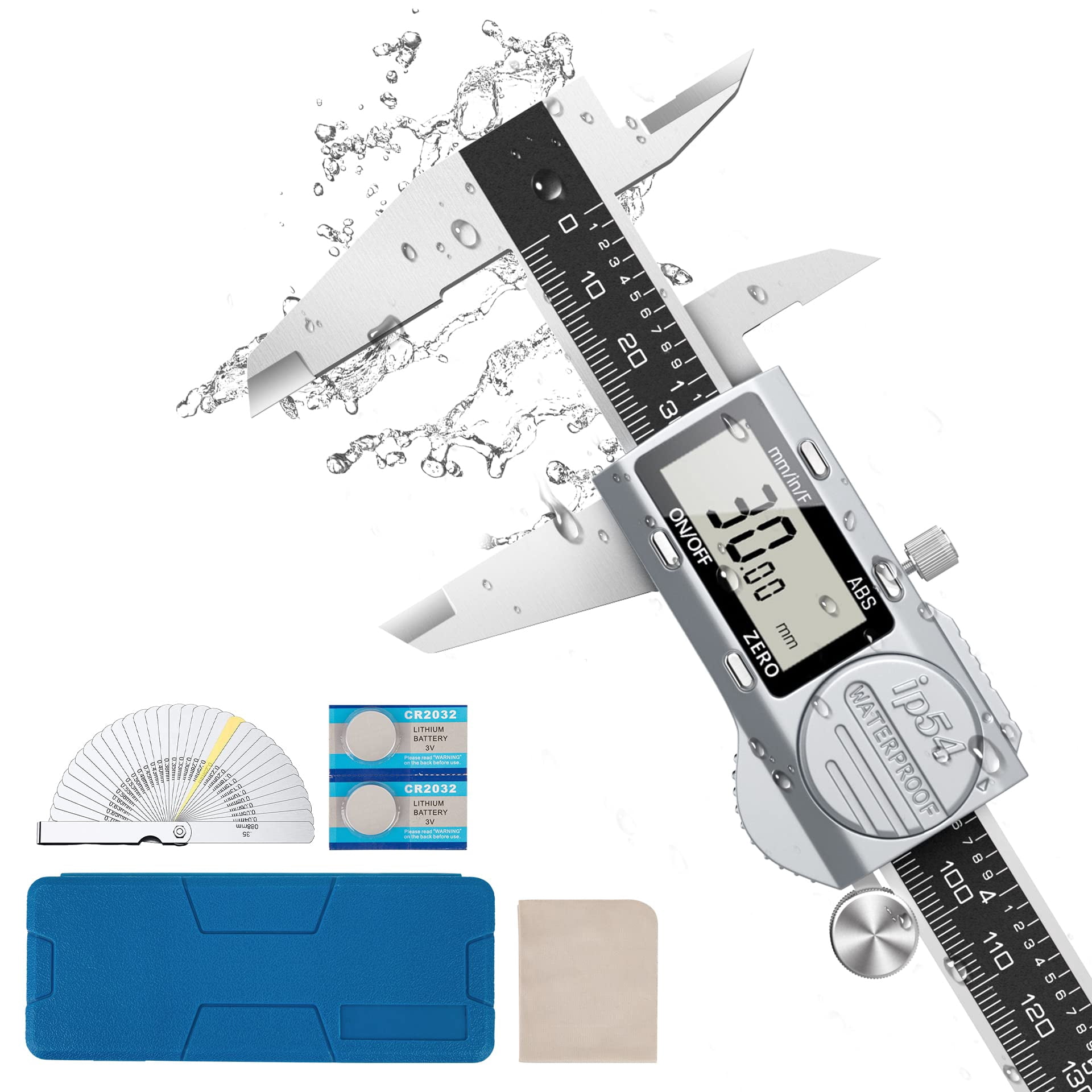 Housolution Digital Caliper 6 Inch, (ABS) Absolute Scale IP54 Caliper ...