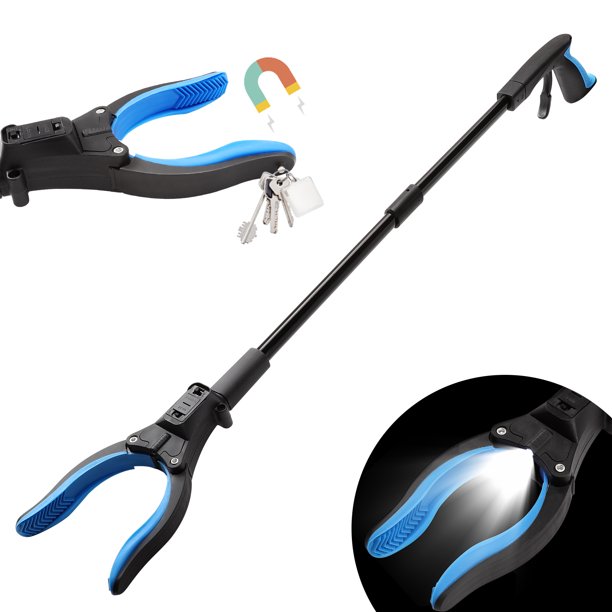 Housolution Reacher Grabber Tool with LED Light,Foldable Grabbers for