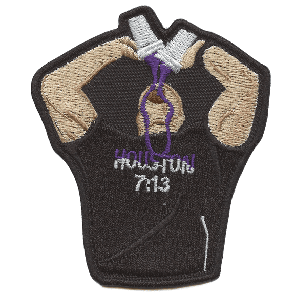 Houston 713 Double Cup Patch Funny Wrestling Fandom Embroidered Iron On