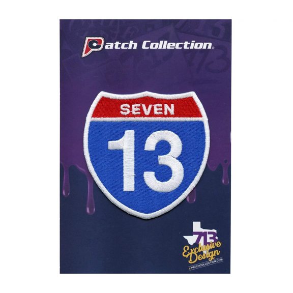 Houston 713 Road Sign Embroidered Iron On Patch