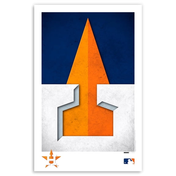 Houston Astros 11'' x 17'' Minimalist Team Logo Art Poster