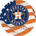 thumbnail image 1 of Houston Astros 12" Team Color Flag Sign, 1 of 1