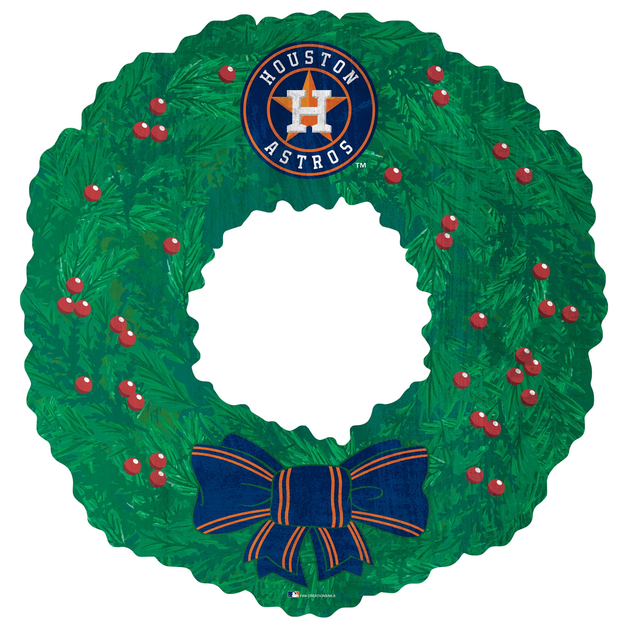 Houston Astros 16'' Team Wreath Sign - Walmart.com