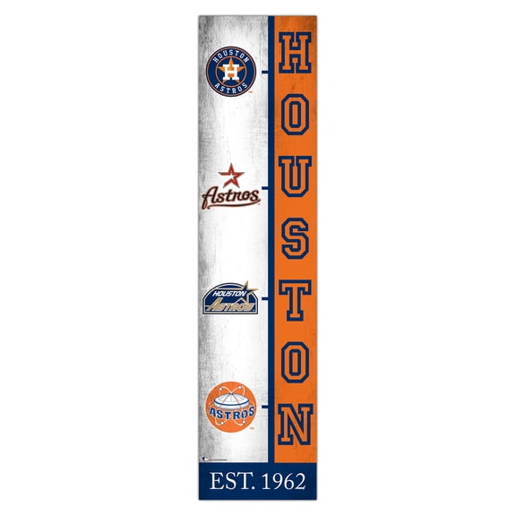 Houston Astros 6" x 24" Progression Wood Sign