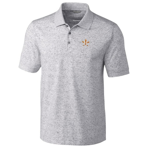 Houston Astros Cutter & Buck Advantage Polo Space Dye - Gray