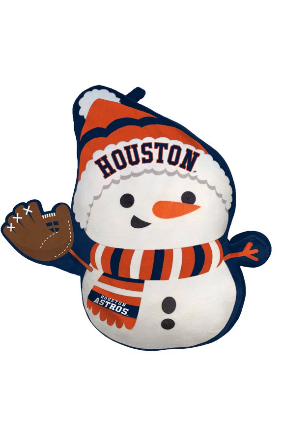 Houston Astros Holiday Snowman Plushlete Pillow