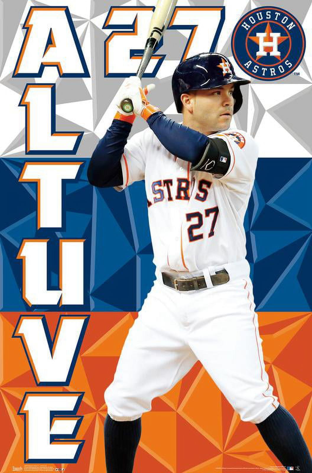 MLB Houston Astros - Jose Altuve 15 Wall Poster, 22.375 x 34, Framed 