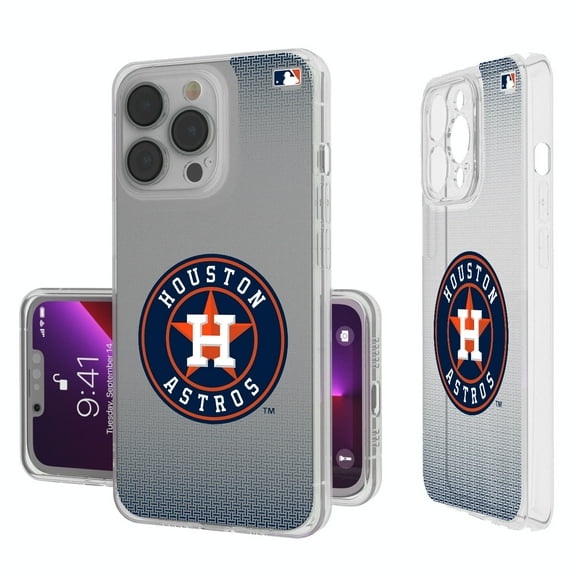 Houston Astros Linen Logo iPhone Clear Case