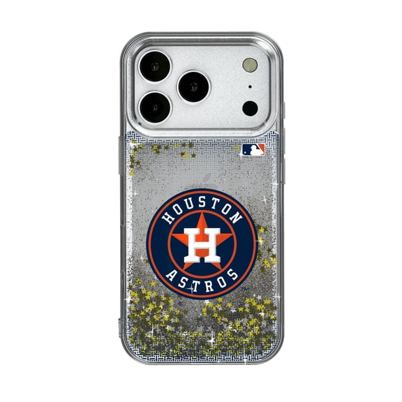 Houston Astros Linen Logo iPhone Glitter Case