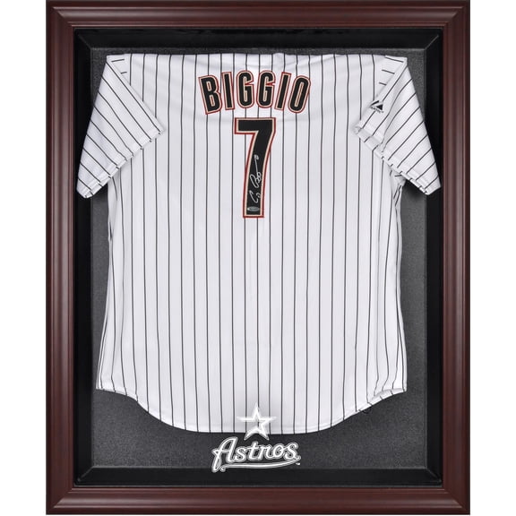 Houston Astros Mahogany Framed Logo Jersey Display Case