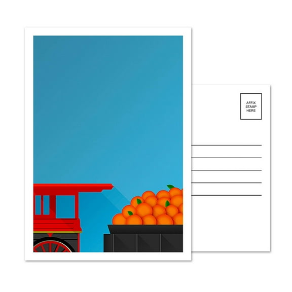 Houston Astros Minute Maid Park Orange Train 5-Pack Minimalist Postcard Set