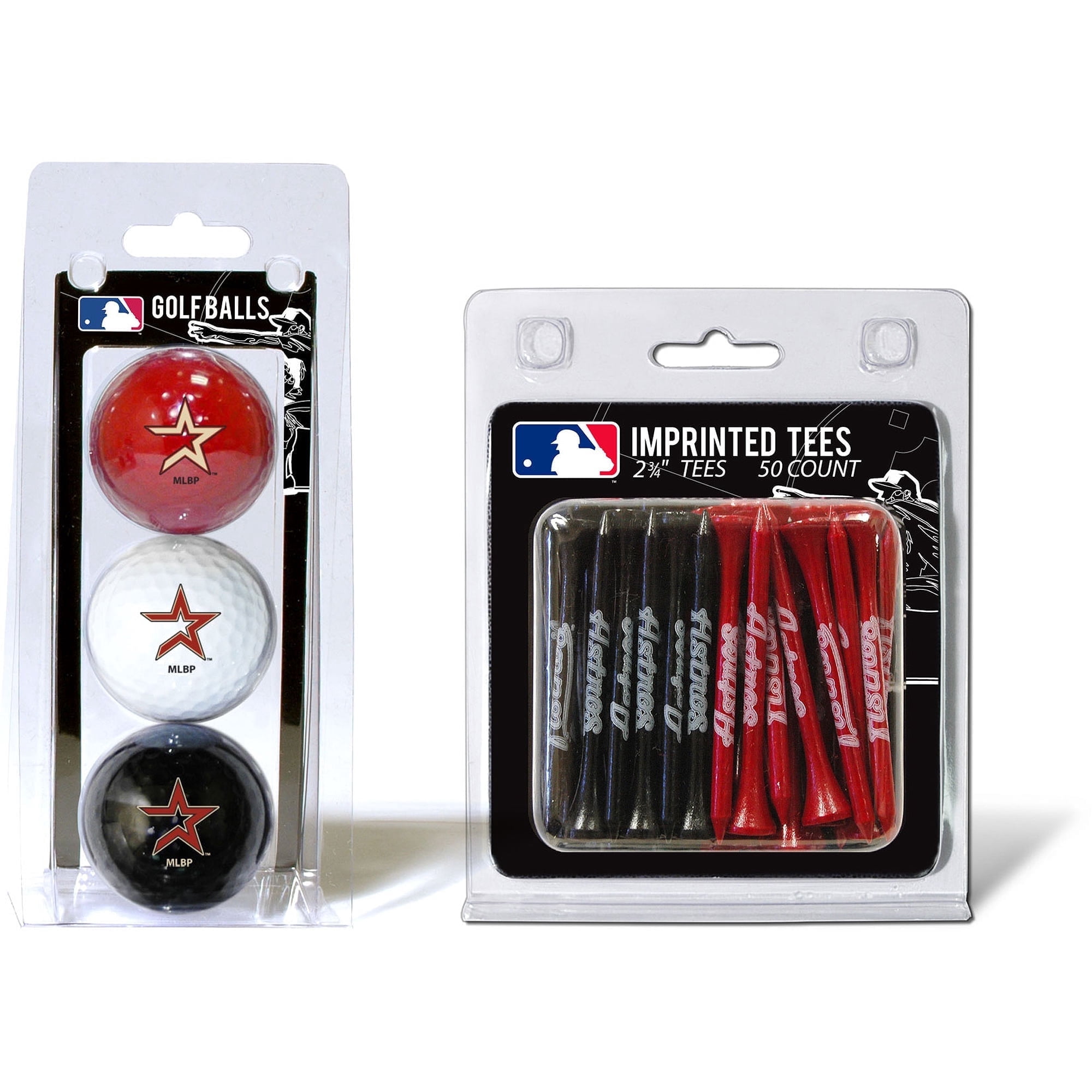 96099 Houston Astros Official MLB 3 Ball 50 Tee Set by Team Golf 96099 ...
