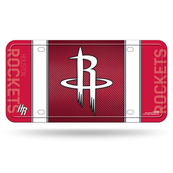 Houston Basketball Rockets Basketball Standard 12x6 Metal License Plate Auto Tag