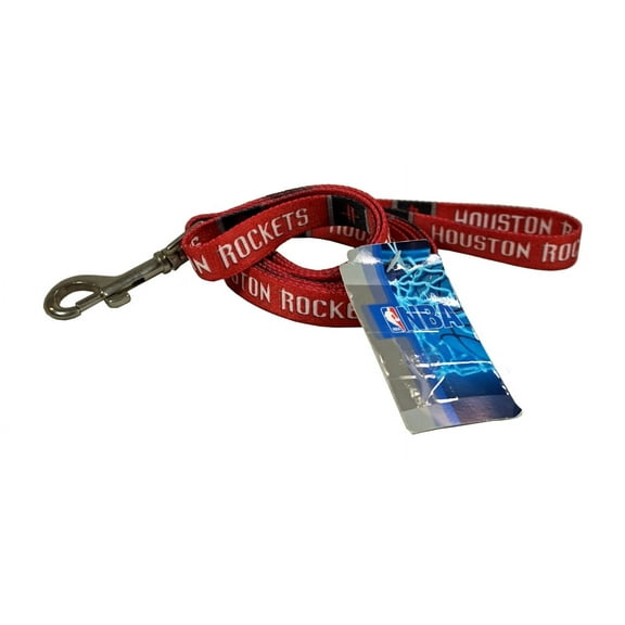 Houston Basketball Rockets - Large 1 inch wide - 6 foot Dog Leash / Lead