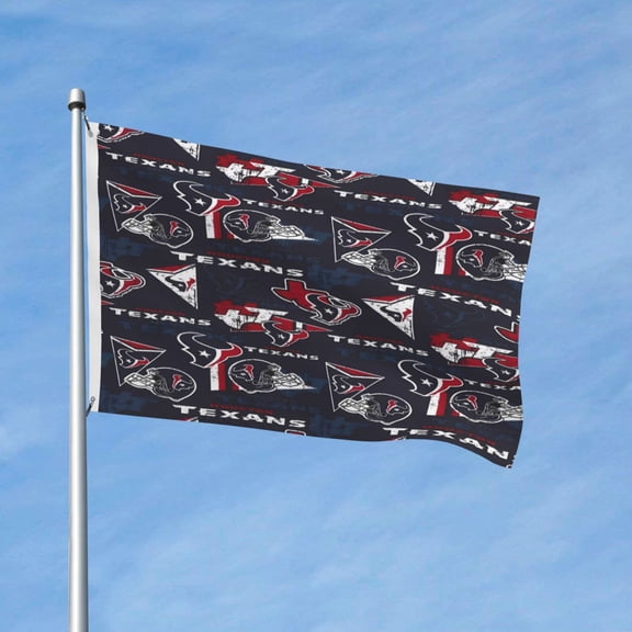 Houston Brand New Outdoor Double Sided Flag 3x5ft, Football Team Custom Garden Flag Fan Game Flag Home Decor Flag Fan Gift