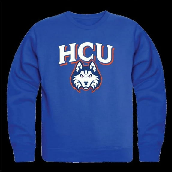 Houston Christian University Huskies College Crewneck Sweatshirt, Royal - 2XL