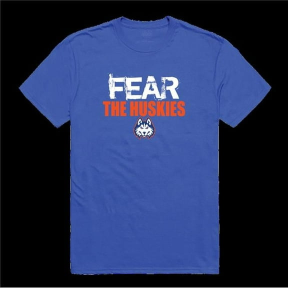 Houston Christian University Huskies Fear College T-Shirt, Royal - Medium