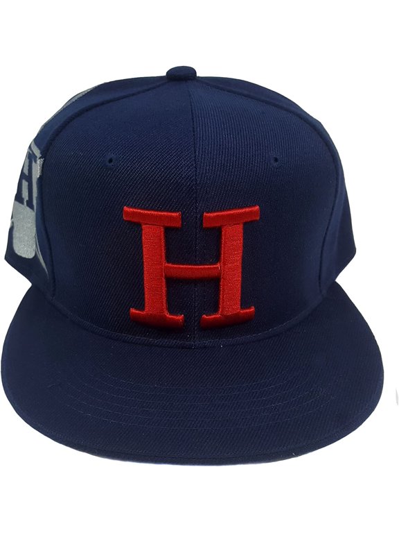 Houston City Jumbo Logo Style Snapback Cap (Blue)